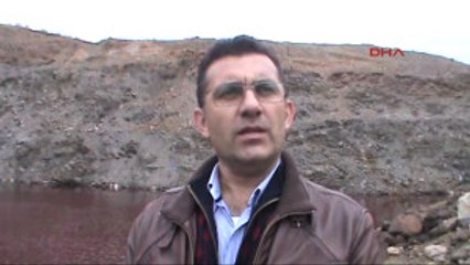 Kahramanmaraş Gölet Kırmızı Renge Büründü