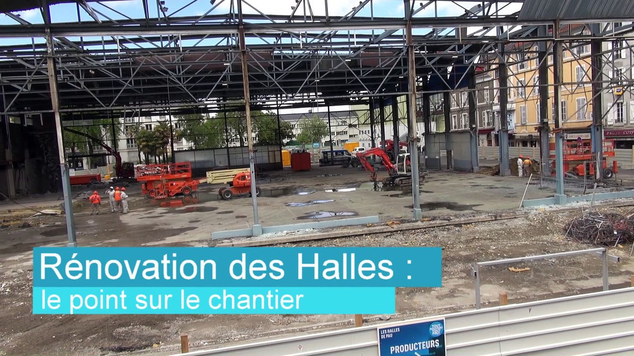 Premier point d'étape sur le chantier des halles de Pau
