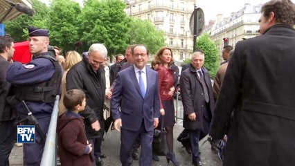 "Je vais regarder le match… non, le débat", plaisante François Hollande