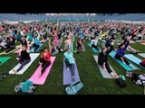 'Made in China' yoga mats for International Yoga Day event