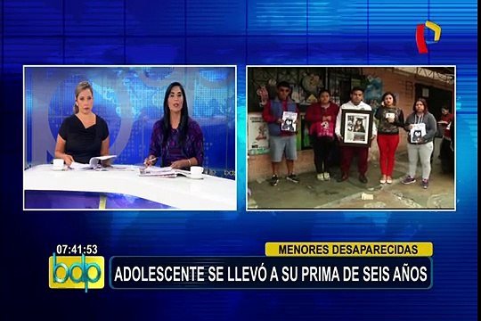 Buscan a menores de edad desaparecidas en San Martín de Porres