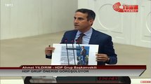 HDP MUŞ MİLLETVEKİLİ AHMET YILDIRIM SELAHATTİN DEMİRTAŞ'IN ŞİİRİNİN HUKUKSUZCA KALDIRILMASINA ÇOK SİNİRLENDİ