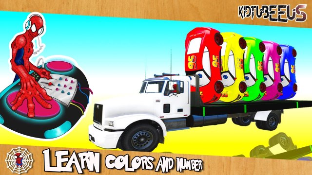 Cartoon for Kids | Learn Colors & Numbers For Kids with Super Heroes Drive Cars Play Football