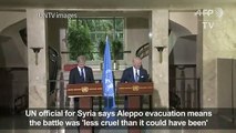 Aleppo evacuation means battle les