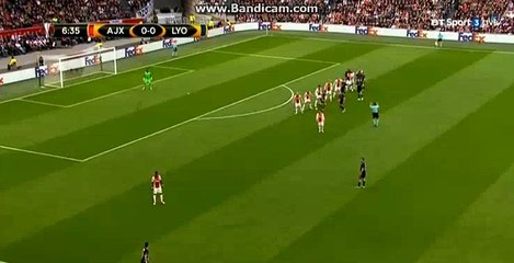 Valbuena  Super  Free Kick    HD  Ajax  0-0  Lyon  03-05-2017