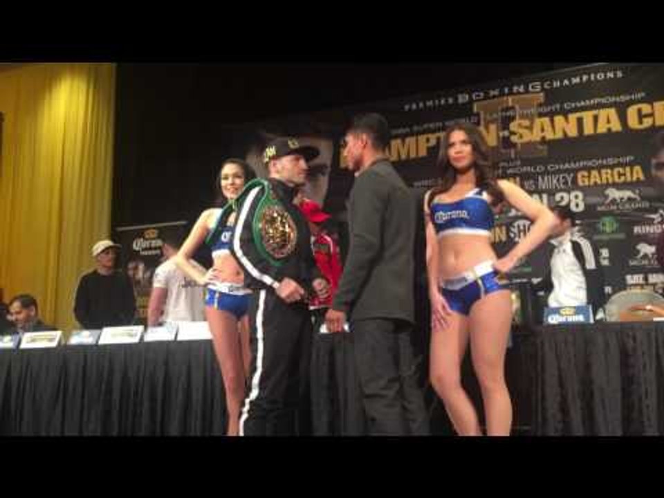 Mikey Garcia vs dejan faceoff