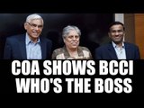 BCCI vs ICC : COA warns Indian board if goes against interest of Indian cricket | Onindia News