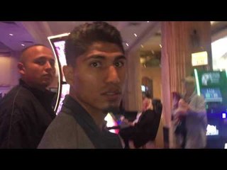 Mikey Garcia meets fans of his opponent