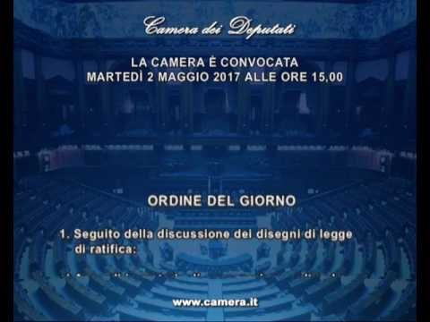 Roma - Camera - 17^ Legislatura - 787^ seduta (02.05.17)