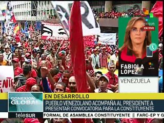 Celebran en Vzla. entrega del pdte. de convocatoria para constituyente