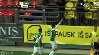 Mantas Kuklys Goal HD - Zalgiris 4-0 Stumbras 03.05.2017