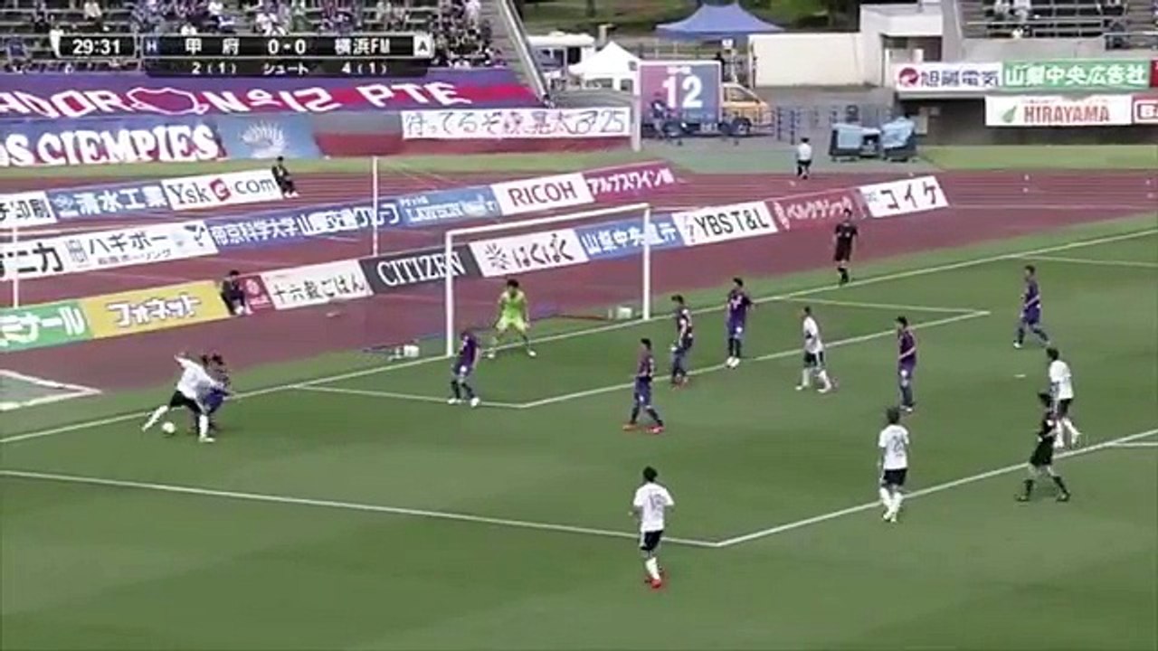 Kofu	 0:1 Yokohama Marinos  (J League Cup 3 May 2017)