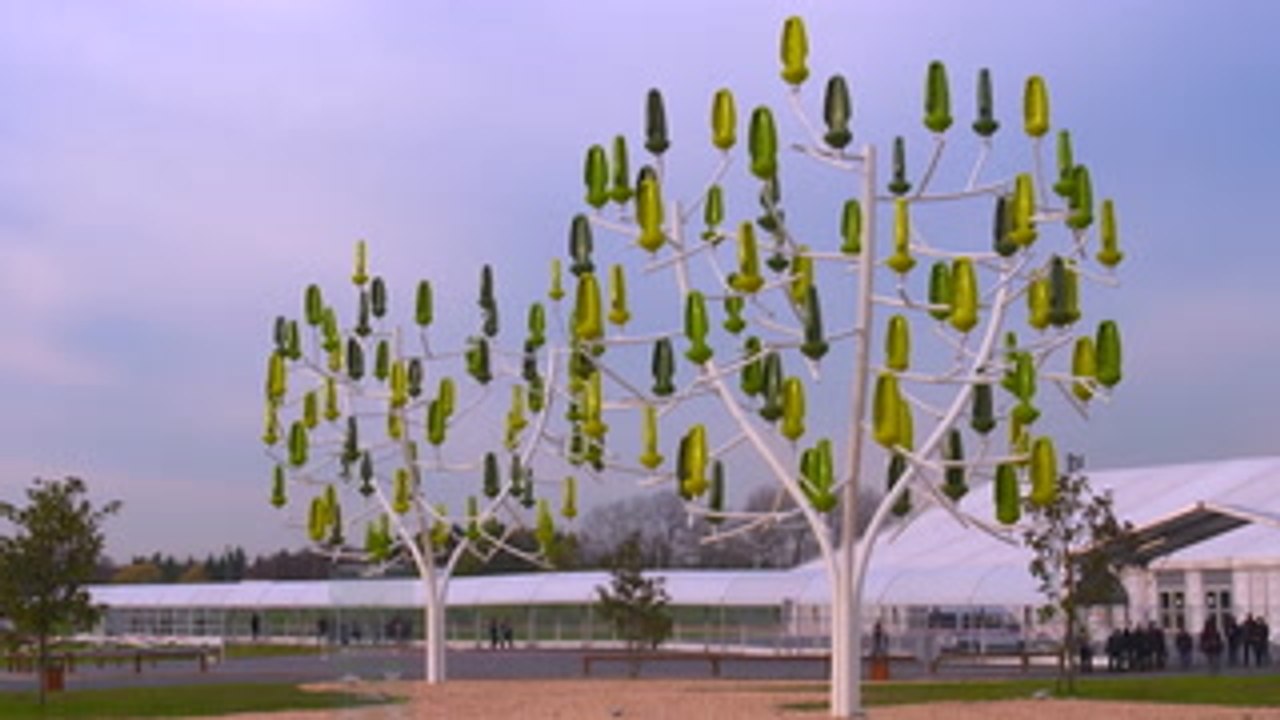 This nature-inspired wind turbine is shaped like a tree