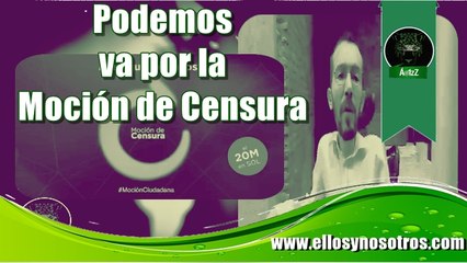 #MociónCiudadana. Pablo Echenique y Podemos llaman a manifestación el 20 de Mayo