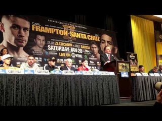 Richard Schaefer presser Santa Cruz Frampton - esnews boxing