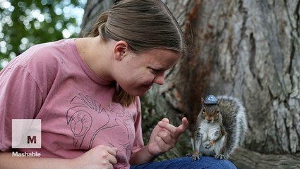 Student befriends squirrel, both become campus celebs