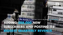 The New York Times added more than 300,000 subscribers Q1
