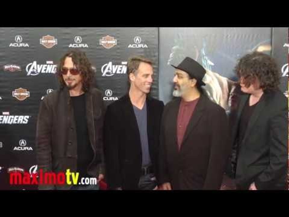 Chris Cornell Soundgarden at "The Avengers" Premiere Arrivals