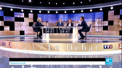 Présidentielle : Emmanuel Macron "Votre stratégie Madame le Pen, c'est de dire beaucoup de mensonges"