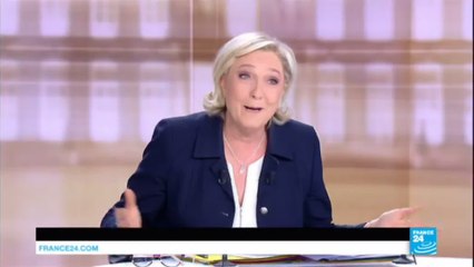 LE Débat - Marine Le Pen : "M. Macron est le candidat de la mondialisation sauvage"