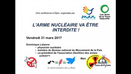 Conférence: "L'arme nucléaire va être interdite !"