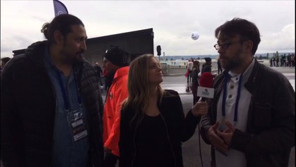 Ambre Godillon, Bruno Salomon et Eric Rabesandratana avant Monaco PSG