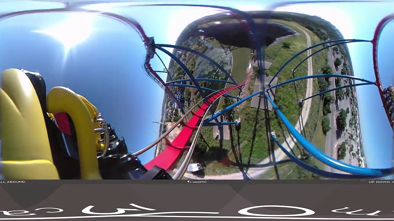 Superman Roller Coaster 360 VR POV Six Flags Fiesta Texas Virtual Reality #rollercoaster