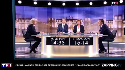 Le Débat : Marine Le Pen déclare qu’Emmanuel Macron est "le candidat par défaut" (Vidéo)