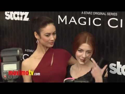 Olga Kurylenko and Elena Satine STARZ Magic City Los Angeles Premiere