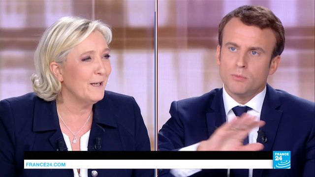 Débat 2017 - Marine Le Pen : M. Macron, le candidat à plat ventre