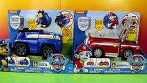 Paw Patrol On-A-Roll Chase Police Car & On-A-Roll Marshall Fire Truck transforms