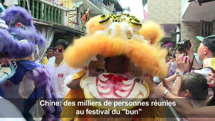 Chine: des milliers de personnes réunies au festival du "bun"