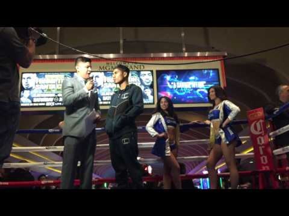 Mikey garcia arrives at mgm talks power!!