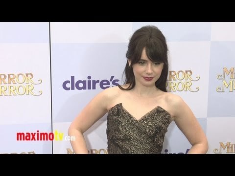 Lily Collins at Mirror Mirror Premiere Arrivals
