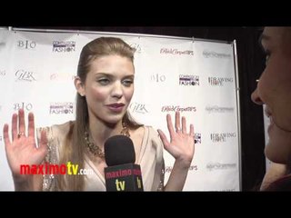 AnnaLynne McCord Exclusive Interview at Drawing Hope Int'l Masquerade Gala