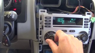 How to Program Chevrolet Radio CD Player with Maxisys Demonstrated on Chevrolet Equinox