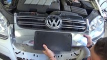 VW JETTA - GOLF MK5 BUMPER GRILL FRONT GRILL REMOVAL REPLACEMENT