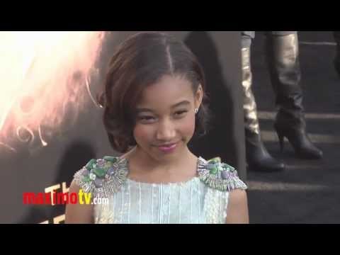 Amandla Stenberg at The Hunger Games Premiere Arrivals