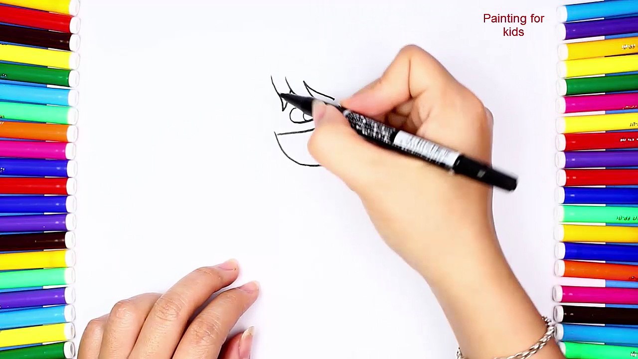 How To Draw Pj Mask  Coloring Page and Learn Colors for Kids - painting for kids