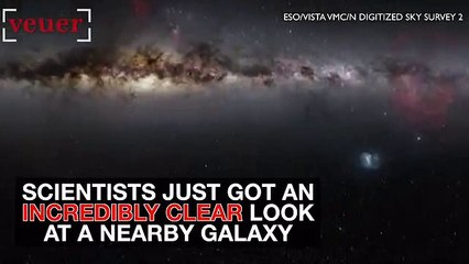 Scientists get a startling view of a distant galaxy