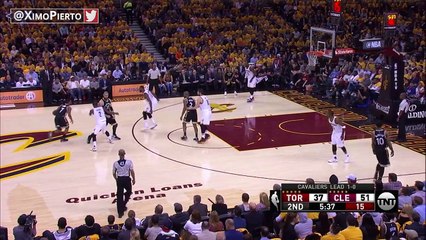Kevin Love Gets T'd Up - Raptors vs Cavaliers - Game 2 - May 3, 2017 - 2017 NBA Playoffs - YouTube