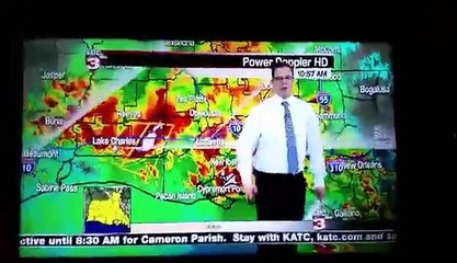 KATC TV 3 Daniel Philips Awesomely Scolds Drivers During Flooding