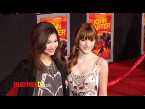 Bella Thorne and Zendaya JOHN CARTER Premiere Arrivals