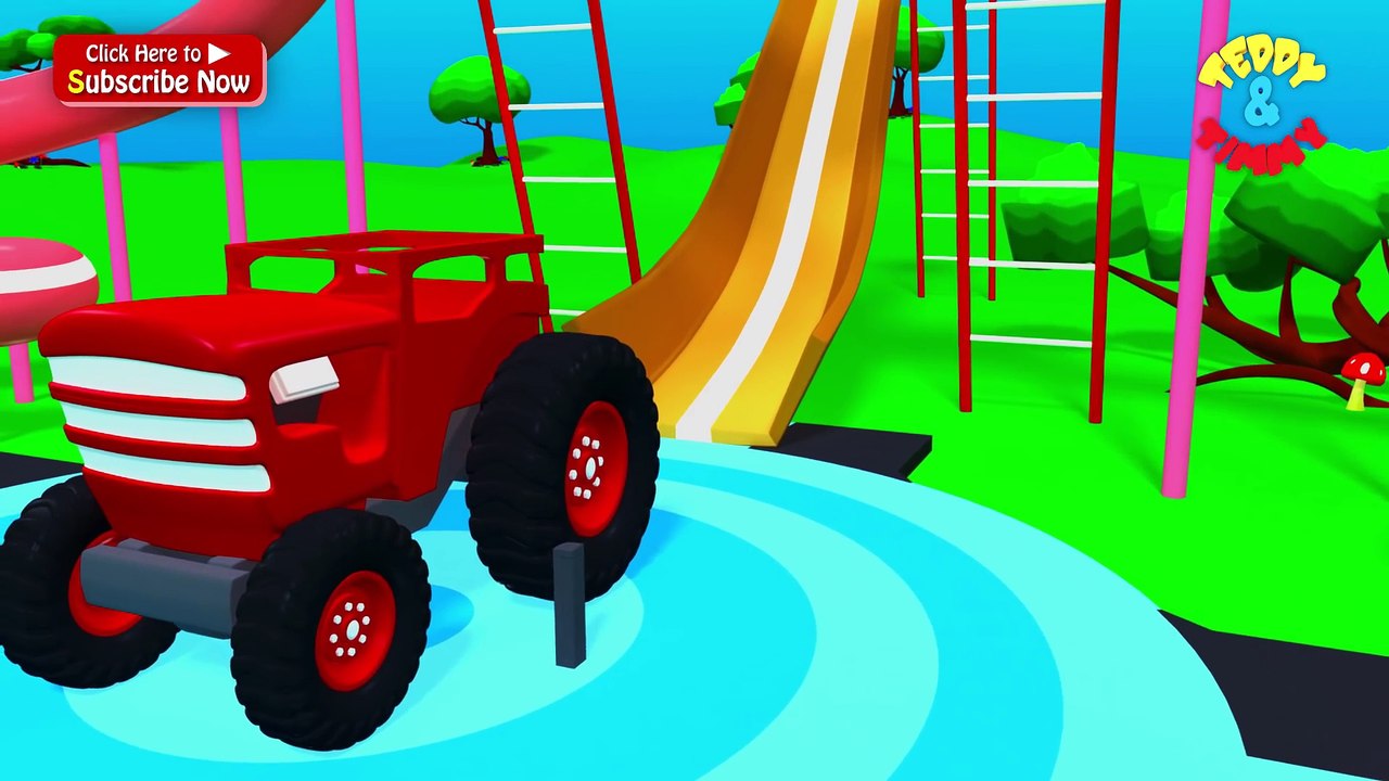 Car Truck And Tractor Toy Cartoon _ Videos For Children _ Poems For Kids