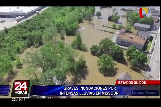 Estados Unidos: graves inundaciones por intensas lluvias en Missouri