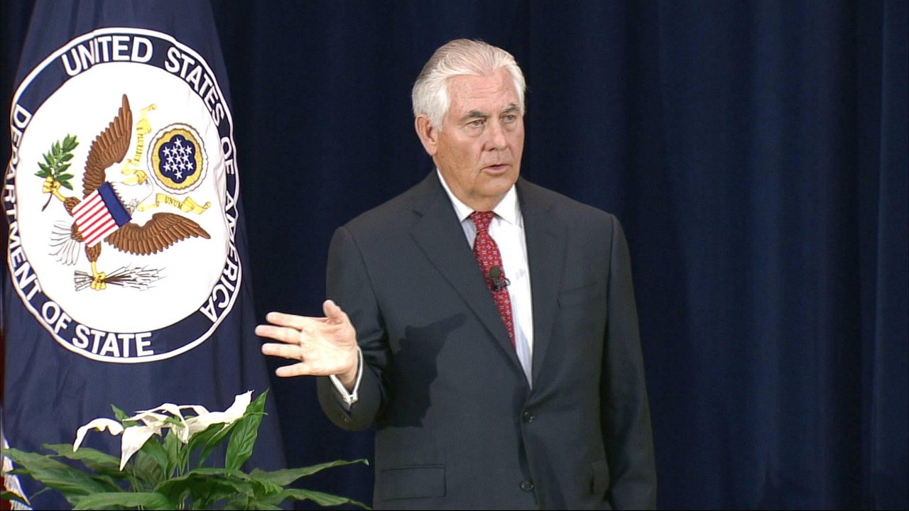 Rex Tillerson lays out US foreign-policy plans