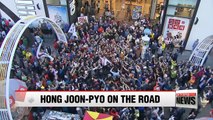 Hong Joon-pyo firms up support base from conservative's home turf of Yeongnam region