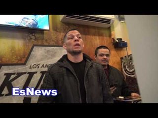Nick Diaz & Nate Diaz Draw Massive Crowd in LA Rain To Meet Them EsNews Boxing