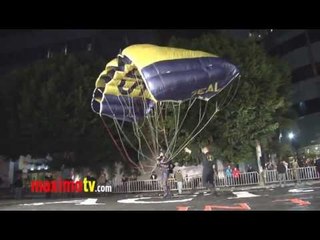 The Leap Frogs Parachute Jump at "Act of Valor" Los Angeles Premiere