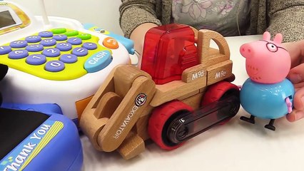 Çocuklar için video - Peppa Pig oyuncakları- Peppa ve George yeni oyuncağı kırmışlar - YouTube